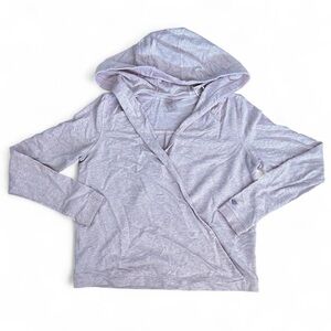 Calia Soft Pink Women's Hooded Wrap Sweatshirt sz M